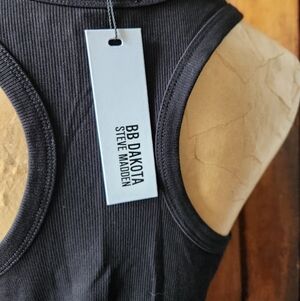 BB Dakota Steve Madden Black Sleeveless Tank Dress NWT